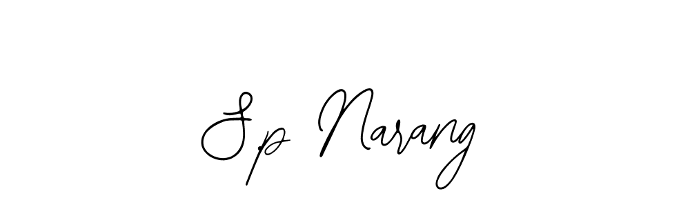 Also You can easily find your signature by using the search form. We will create S.p Narang name handwritten signature images for you free of cost using Bearetta-2O07w sign style. S.p Narang signature style 12 images and pictures png