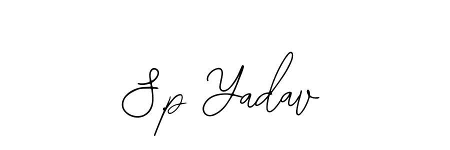 It looks lik you need a new signature style for name S.p Yadav. Design unique handwritten (Bearetta-2O07w) signature with our free signature maker in just a few clicks. S.p Yadav signature style 12 images and pictures png