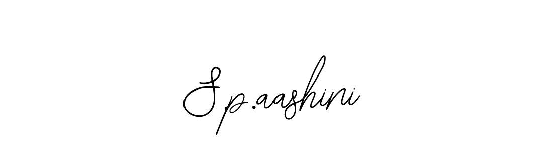 Make a beautiful signature design for name S.p.aashini. With this signature (Bearetta-2O07w) style, you can create a handwritten signature for free. S.p.aashini signature style 12 images and pictures png