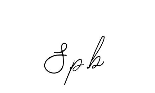 How to Draw S.p.b signature style? Bearetta-2O07w is a latest design signature styles for name S.p.b. S.p.b signature style 12 images and pictures png