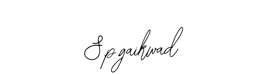 Use a signature maker to create a handwritten signature online. With this signature software, you can design (Bearetta-2O07w) your own signature for name S.p.gaikwad. S.p.gaikwad signature style 12 images and pictures png