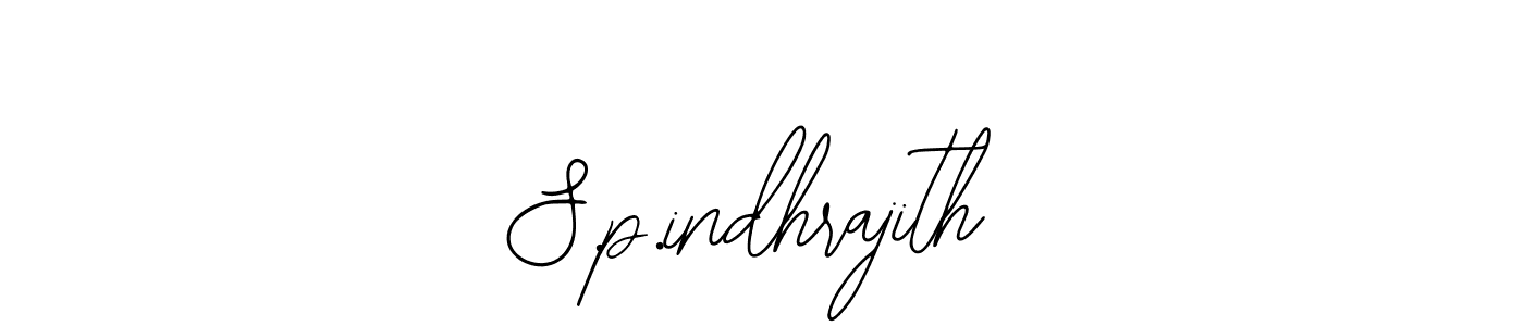 Also You can easily find your signature by using the search form. We will create S.p.indhrajith name handwritten signature images for you free of cost using Bearetta-2O07w sign style. S.p.indhrajith signature style 12 images and pictures png