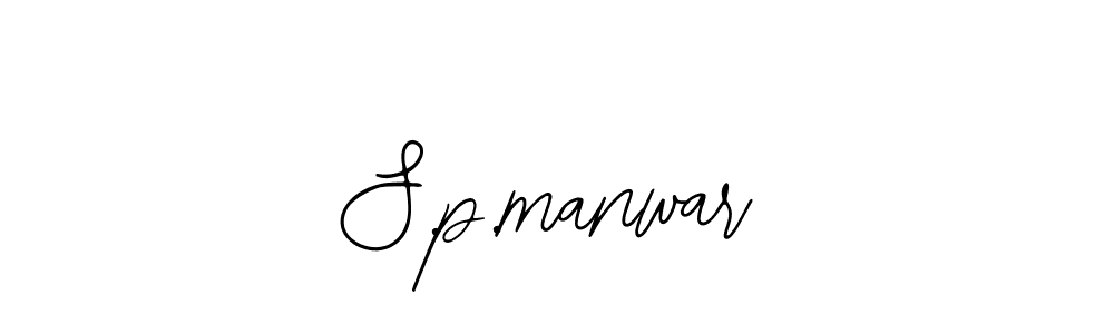 Similarly Bearetta-2O07w is the best handwritten signature design. Signature creator online .You can use it as an online autograph creator for name S.p.manwar. S.p.manwar signature style 12 images and pictures png