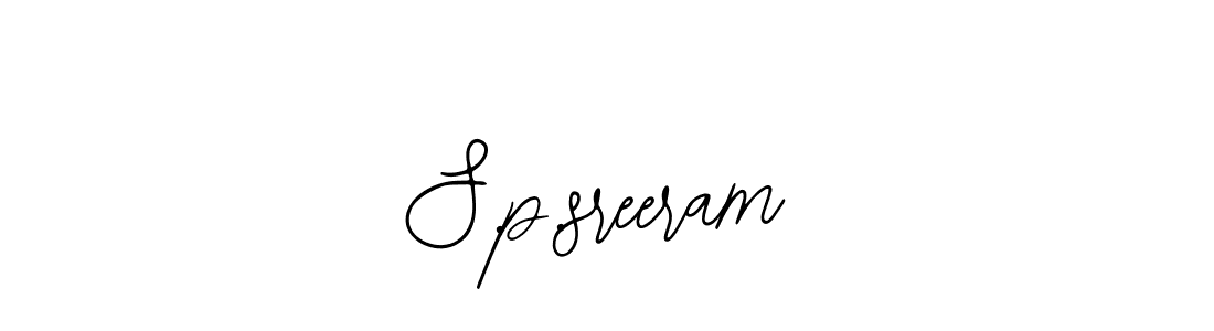 Also we have S.p.sreeram name is the best signature style. Create professional handwritten signature collection using Bearetta-2O07w autograph style. S.p.sreeram signature style 12 images and pictures png