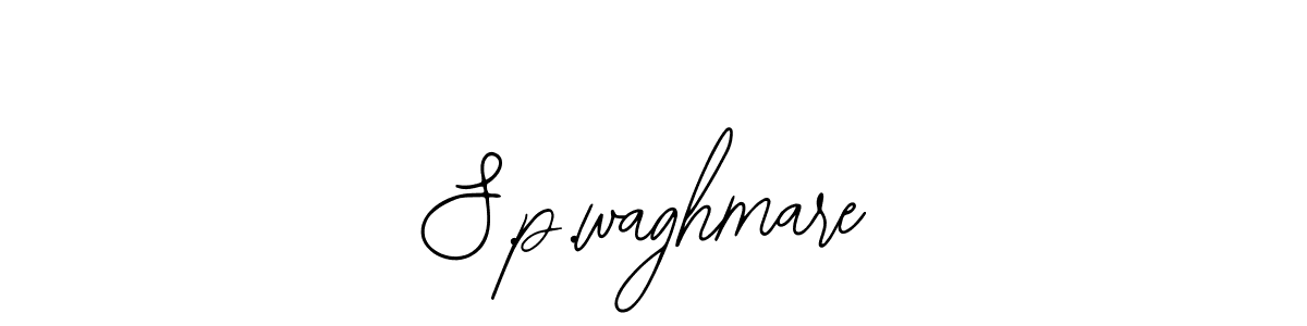 Design your own signature with our free online signature maker. With this signature software, you can create a handwritten (Bearetta-2O07w) signature for name S.p.waghmare. S.p.waghmare signature style 12 images and pictures png