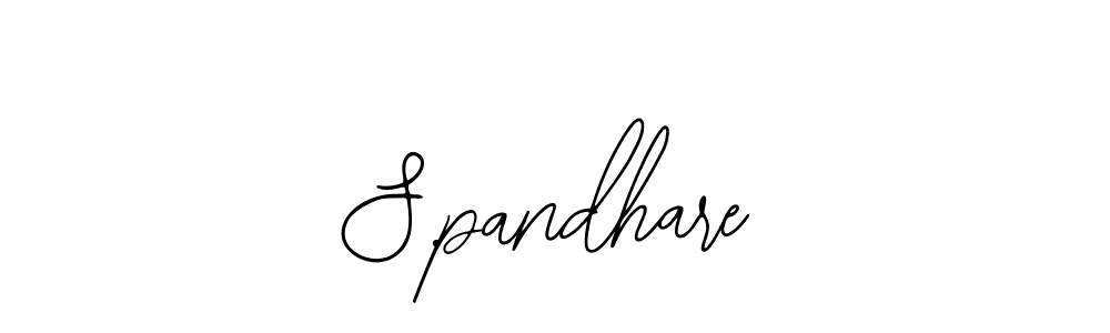 You should practise on your own different ways (Bearetta-2O07w) to write your name (S.pandhare) in signature. don't let someone else do it for you. S.pandhare signature style 12 images and pictures png