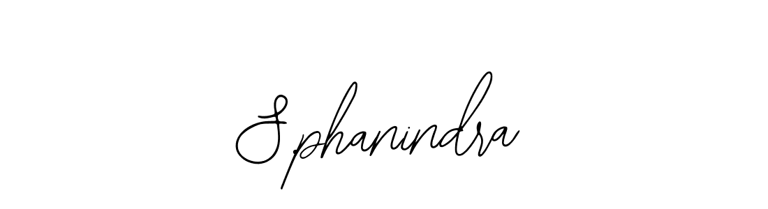 The best way (Bearetta-2O07w) to make a short signature is to pick only two or three words in your name. The name S.phanindra include a total of six letters. For converting this name. S.phanindra signature style 12 images and pictures png