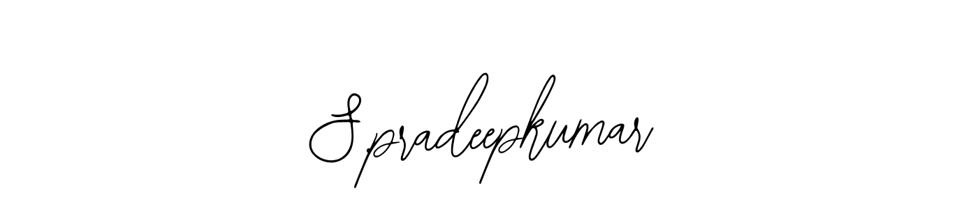 Make a beautiful signature design for name S.pradeepkumar. With this signature (Bearetta-2O07w) style, you can create a handwritten signature for free. S.pradeepkumar signature style 12 images and pictures png