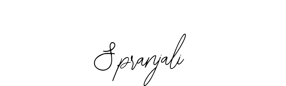 Make a beautiful signature design for name S.pranjali. With this signature (Bearetta-2O07w) style, you can create a handwritten signature for free. S.pranjali signature style 12 images and pictures png