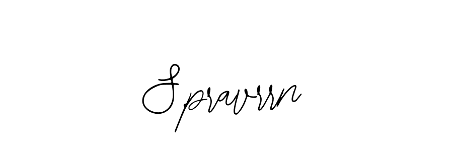 How to make S.pravrrn name signature. Use Bearetta-2O07w style for creating short signs online. This is the latest handwritten sign. S.pravrrn signature style 12 images and pictures png