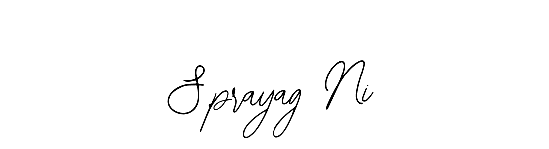 Make a beautiful signature design for name S.prayag Ni. With this signature (Bearetta-2O07w) style, you can create a handwritten signature for free. S.prayag Ni signature style 12 images and pictures png