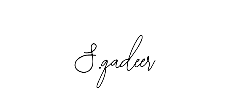 Also we have S.qadeer name is the best signature style. Create professional handwritten signature collection using Bearetta-2O07w autograph style. S.qadeer signature style 12 images and pictures png