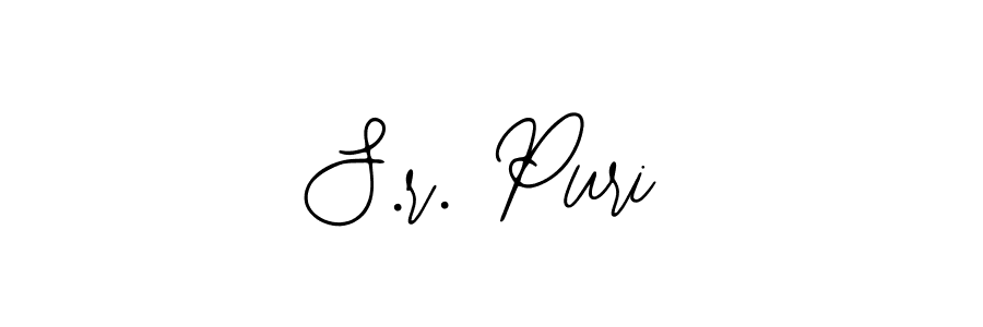 Use a signature maker to create a handwritten signature online. With this signature software, you can design (Bearetta-2O07w) your own signature for name S.r. Puri. S.r. Puri signature style 12 images and pictures png