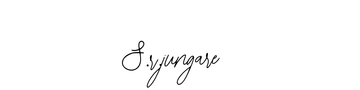 How to make S.r.jungare  name signature. Use Bearetta-2O07w style for creating short signs online. This is the latest handwritten sign. S.r.jungare  signature style 12 images and pictures png