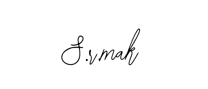 if you are searching for the best signature style for your name S.r.mak. so please give up your signature search. here we have designed multiple signature styles  using Bearetta-2O07w. S.r.mak signature style 12 images and pictures png