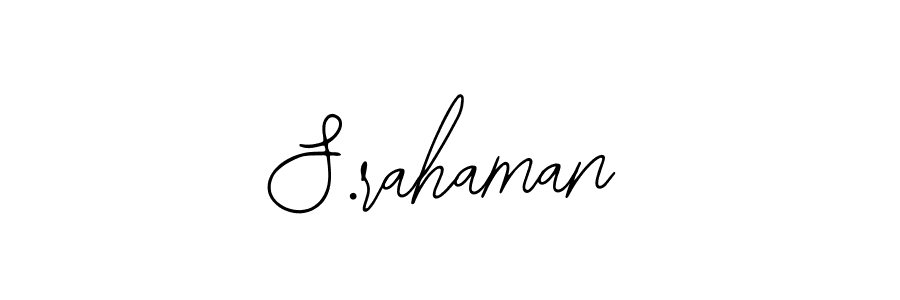 The best way (Bearetta-2O07w) to make a short signature is to pick only two or three words in your name. The name S.rahaman include a total of six letters. For converting this name. S.rahaman signature style 12 images and pictures png