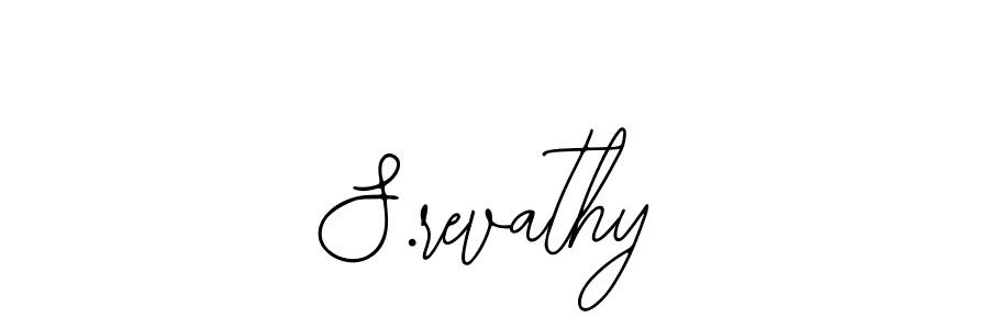 Also You can easily find your signature by using the search form. We will create S.revathy name handwritten signature images for you free of cost using Bearetta-2O07w sign style. S.revathy signature style 12 images and pictures png