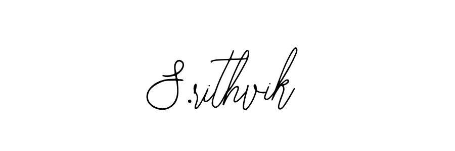 Make a beautiful signature design for name S.rithvik. With this signature (Bearetta-2O07w) style, you can create a handwritten signature for free. S.rithvik signature style 12 images and pictures png