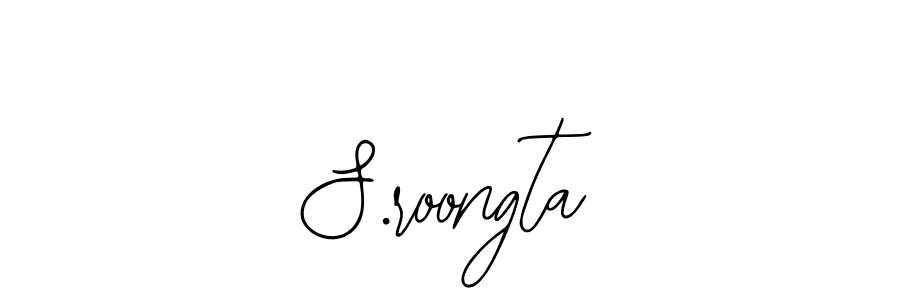 Make a beautiful signature design for name S.roongta. Use this online signature maker to create a handwritten signature for free. S.roongta signature style 12 images and pictures png