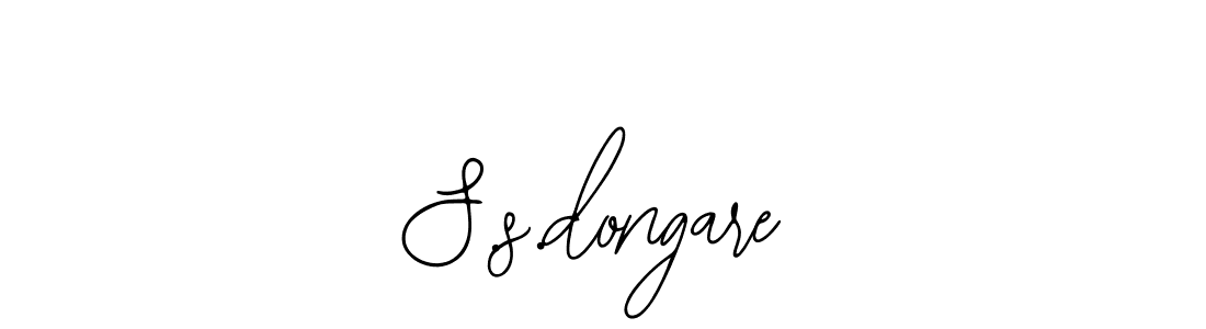 How to make S.s.dongare name signature. Use Bearetta-2O07w style for creating short signs online. This is the latest handwritten sign. S.s.dongare signature style 12 images and pictures png