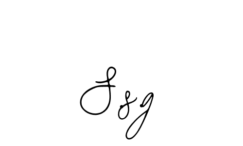 Create a beautiful signature design for name S.s.g. With this signature (Bearetta-2O07w) fonts, you can make a handwritten signature for free. S.s.g signature style 12 images and pictures png