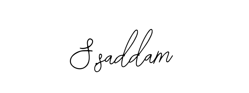 Make a beautiful signature design for name S.saddam. With this signature (Bearetta-2O07w) style, you can create a handwritten signature for free. S.saddam signature style 12 images and pictures png