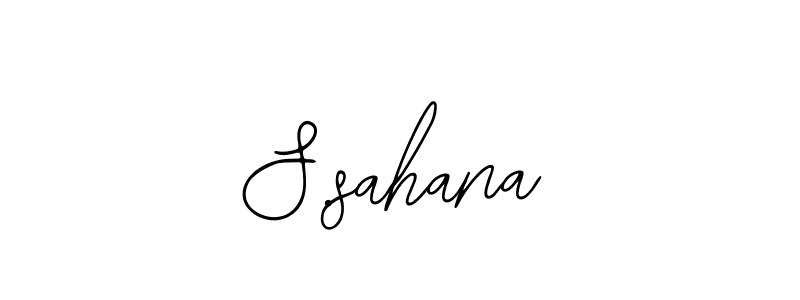 Design your own signature with our free online signature maker. With this signature software, you can create a handwritten (Bearetta-2O07w) signature for name S.sahana. S.sahana signature style 12 images and pictures png