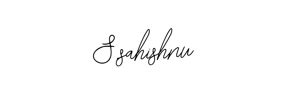 Also You can easily find your signature by using the search form. We will create S.sahishnu name handwritten signature images for you free of cost using Bearetta-2O07w sign style. S.sahishnu signature style 12 images and pictures png