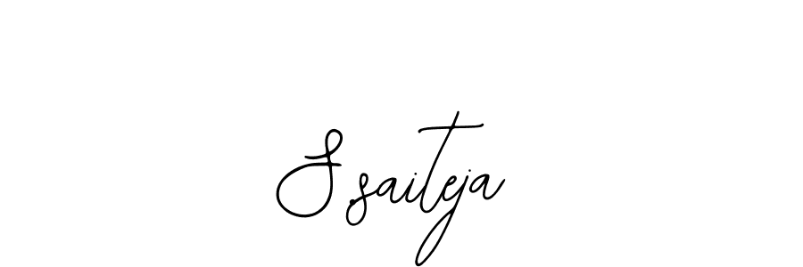 Use a signature maker to create a handwritten signature online. With this signature software, you can design (Bearetta-2O07w) your own signature for name S.saiteja. S.saiteja signature style 12 images and pictures png