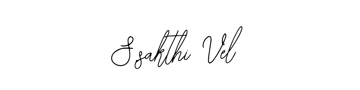 How to make S.sakthi Vel signature? Bearetta-2O07w is a professional autograph style. Create handwritten signature for S.sakthi Vel name. S.sakthi Vel signature style 12 images and pictures png