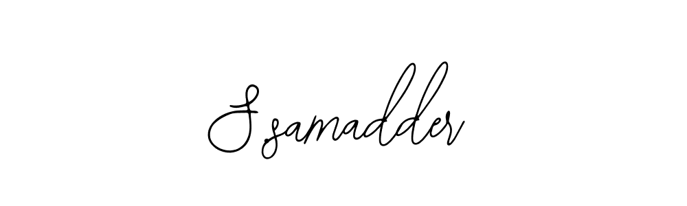 Use a signature maker to create a handwritten signature online. With this signature software, you can design (Bearetta-2O07w) your own signature for name S.samadder. S.samadder signature style 12 images and pictures png