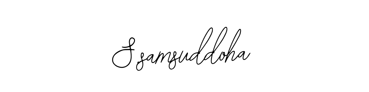 How to Draw S.samsuddoha signature style? Bearetta-2O07w is a latest design signature styles for name S.samsuddoha. S.samsuddoha signature style 12 images and pictures png