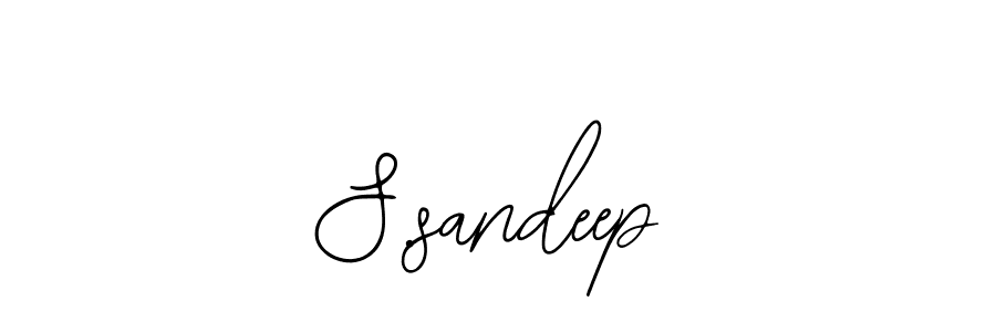 S.sandeep stylish signature style. Best Handwritten Sign (Bearetta-2O07w) for my name. Handwritten Signature Collection Ideas for my name S.sandeep. S.sandeep signature style 12 images and pictures png