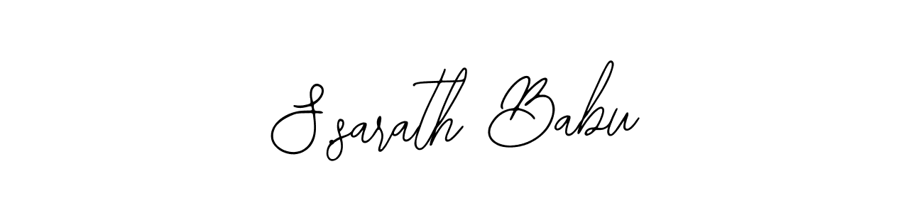 How to make S.sarath Babu name signature. Use Bearetta-2O07w style for creating short signs online. This is the latest handwritten sign. S.sarath Babu signature style 12 images and pictures png