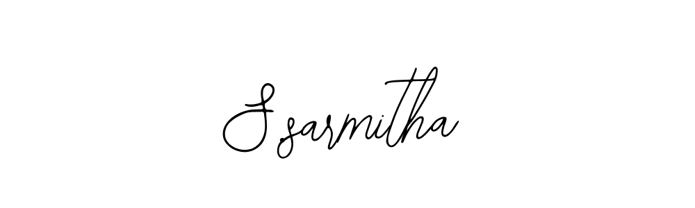 Design your own signature with our free online signature maker. With this signature software, you can create a handwritten (Bearetta-2O07w) signature for name S.sarmitha. S.sarmitha signature style 12 images and pictures png