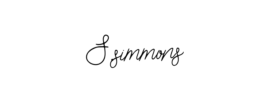 How to make S.simmons signature? Bearetta-2O07w is a professional autograph style. Create handwritten signature for S.simmons name. S.simmons signature style 12 images and pictures png