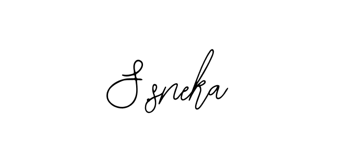 Design your own signature with our free online signature maker. With this signature software, you can create a handwritten (Bearetta-2O07w) signature for name S.sneka. S.sneka signature style 12 images and pictures png