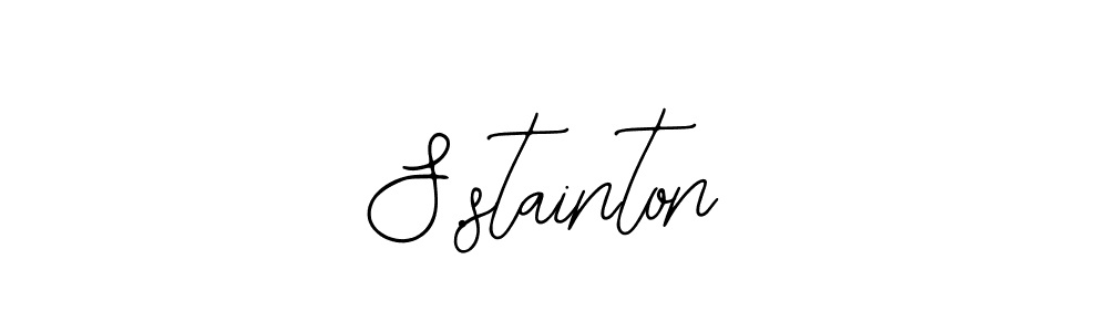Use a signature maker to create a handwritten signature online. With this signature software, you can design (Bearetta-2O07w) your own signature for name S.stainton. S.stainton signature style 12 images and pictures png