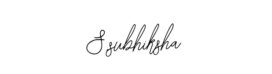 The best way (Bearetta-2O07w) to make a short signature is to pick only two or three words in your name. The name S.subhiksha include a total of six letters. For converting this name. S.subhiksha signature style 12 images and pictures png