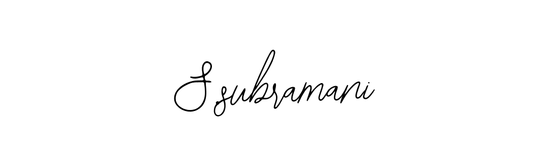 How to Draw S.subramani signature style? Bearetta-2O07w is a latest design signature styles for name S.subramani. S.subramani signature style 12 images and pictures png