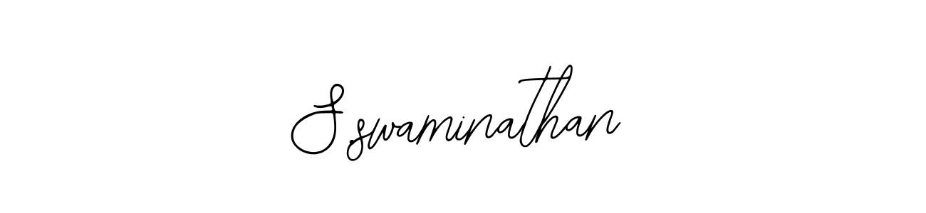 Design your own signature with our free online signature maker. With this signature software, you can create a handwritten (Bearetta-2O07w) signature for name S.swaminathan. S.swaminathan signature style 12 images and pictures png