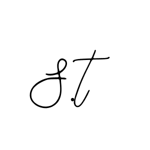 How to make S.t signature? Bearetta-2O07w is a professional autograph style. Create handwritten signature for S.t name. S.t signature style 12 images and pictures png