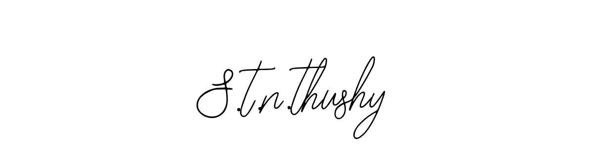 Make a beautiful signature design for name S.t.n.thushy. Use this online signature maker to create a handwritten signature for free. S.t.n.thushy signature style 12 images and pictures png