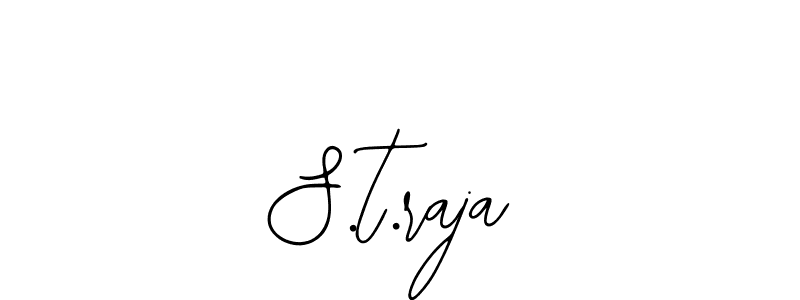 Create a beautiful signature design for name S.t.raja. With this signature (Bearetta-2O07w) fonts, you can make a handwritten signature for free. S.t.raja signature style 12 images and pictures png