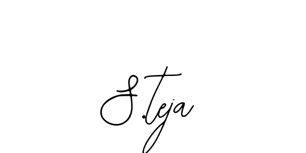 if you are searching for the best signature style for your name S.teja. so please give up your signature search. here we have designed multiple signature styles  using Bearetta-2O07w. S.teja signature style 12 images and pictures png