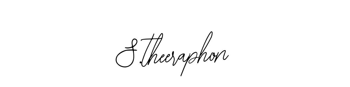 Design your own signature with our free online signature maker. With this signature software, you can create a handwritten (Bearetta-2O07w) signature for name S.theeraphon. S.theeraphon signature style 12 images and pictures png