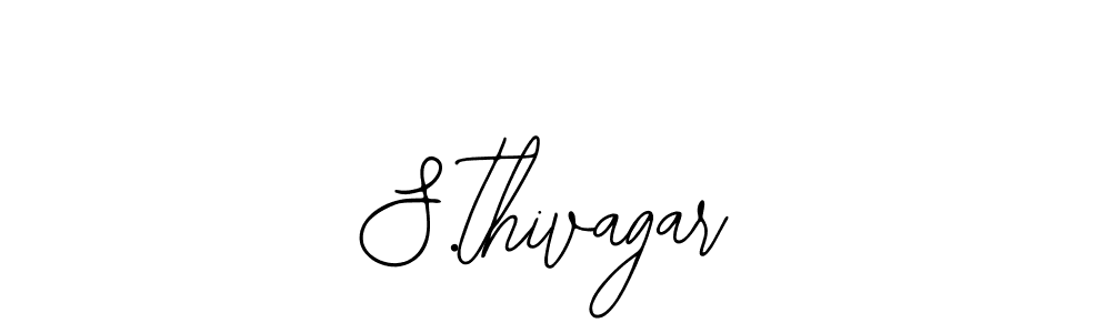 Use a signature maker to create a handwritten signature online. With this signature software, you can design (Bearetta-2O07w) your own signature for name S.thivagar. S.thivagar signature style 12 images and pictures png