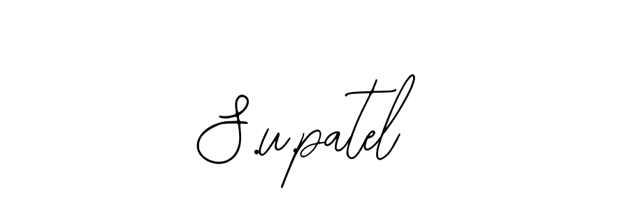 Make a beautiful signature design for name S.u.patel. With this signature (Bearetta-2O07w) style, you can create a handwritten signature for free. S.u.patel signature style 12 images and pictures png