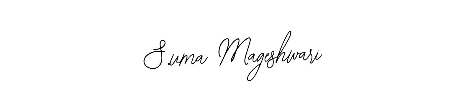 Create a beautiful signature design for name S.uma Mageshwari. With this signature (Bearetta-2O07w) fonts, you can make a handwritten signature for free. S.uma Mageshwari signature style 12 images and pictures png