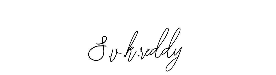 S.v.k.reddy stylish signature style. Best Handwritten Sign (Bearetta-2O07w) for my name. Handwritten Signature Collection Ideas for my name S.v.k.reddy. S.v.k.reddy signature style 12 images and pictures png